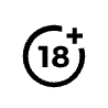 Logo describing 18+ on it