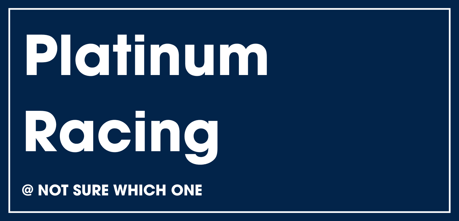Page for Platinum Racing tips
